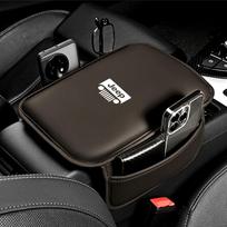 Cup Holders Leather Car Armrest Box Pad Car Center Console Arm Rest Protector Cover with Storage Pocket For Jeep Renegade Wrangl