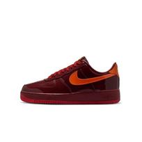 Nike Air Force 1 Low Patent Leather Dark Team Red Safety Orange EU 37.5