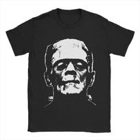 Frankenstein T-Shirts Horror Halloween Monster Novelty Cotton Tees Round Neck Short Sleeve T Shirts New Arrival Clothes S