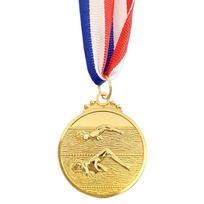 5cm Swimming Medal Competition Awards with Neck Ribbon Gold/Silver/Bronze Medal 1st/2nd/3rd Place Medals for Sports Competition auksas