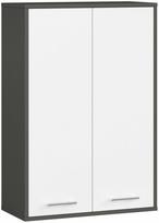 Pakabinama vonios spintelė Akord Fin H934, balta sp./grafito sp., 30.5 cm x 64.2 cm x 93.6 cm