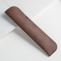 Half Open Pen Protective Bag Holder Pen Sleeve Pouch Leather Pen Bag  Stationery