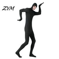 Adults Spandex Unitard Full Body Zentai Suit for Men Women, Open Face Halloween Cosplay Lightweight Performance Jumpsuit Bodysuit, Stretchy 140cm