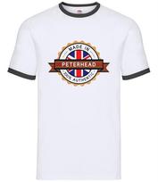 Made In Peterhead - Mens Ringer - Town City Village Born Love Live Homewtown XXL