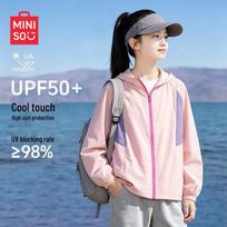 MINISO Girls' UV Protection Cooling Sun Jacket 130