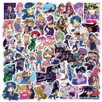 50/77/80pcs Anime JoJo Bizarre Adventure Stickers Kujo Jotaro Cartoon Decals DIY Suitcase Guitar Laptop Cool PVC Sticker Kid Toy