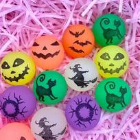 Luminous Pumpkin Witch Bounce Rubber Ball Toys for Kids Birthday Party Favos Pinata Fillers Halloween Party Decoration