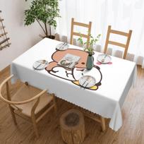 Bear And Panda Bubu Dudu Balloon Custom Rectangular Tablecloth Oilproof Table Cover for Festival Party Decorations Table Cloth 137x183cm