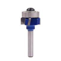6.35mm Shank Round Router Bit R1 R2 R3 Trim Edging Woodworking Milling Cutter Alloy Steel Professional Classical Cutter Bit R1