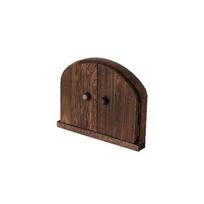 Double Door Design Solid Wood Switch Cover Self adhesive Door Shape Socket Decorative Frame Rustic Style Outlet Cover Bedroom
