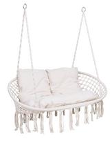 Stork's Nest hanging chair LAGOS cream with cushions