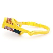 Soft Mesh Safety Chew Anti Bite Bark Chewing Dog Muzzle Mouth Grooming Mouth Muzzle Pet Product (as the picture,yellow)