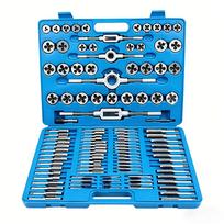 110-Piece Carbon Steel Tap & Die Set for Thread Repair Set