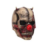 Skeleton with Red Nose for Halloween Party Costume One Size