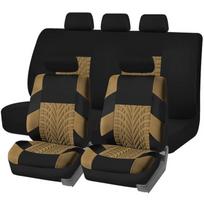 Universalus automobilio sėdynės užvalkalas su padangų raštu – karštai parduodama tarpvalstybinės el. prekybos prekė B Style - 4 pcs raudona