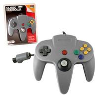Laidinis vairasvirtės valdiklis, skirtas Nintendo 64 N64 konsolei – pilka