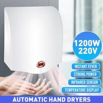 Automatinis rankų džiovintuvas Išmanūs namai Infraraudonųjų spindulių jutiklis Rankų džiovintuvas Išmanus temperatūros ekranas Didelio galingumo variklis 1200W 220V