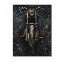 Metalinis motociklo sienos ženklas, garažo baro dekoras 20x30cm