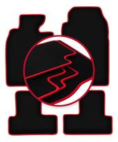 Velour floor mats with red edge for: Mini Cooper R53 hatchback (2001-2006)