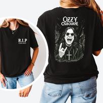 Ilsėkis ramybėje Ozzy Osbourne'o legendinio roko marškinėliai, Ilsėkis ramybėje 1948–2025 m. atminimo, dovana gerbėjams, unisex marškinėliai S