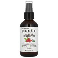 Pura D'or, Organic Rosehip Oil, 4 fl oz (118 ml)