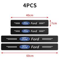 Car Sticker Car Door Sill Strip Anti-Stepping Protection Strip Car Accessories For Ford Escape Kuga Mondeo Ecosport Fiesta Fusio