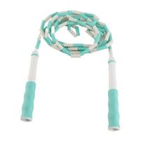 Soft Beaded Beaded Jump Rope Anti-Slip Handle Skipping Rope Adjustable Jump Rope  Exercise žalia