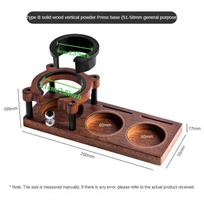 Solid Wood Coffee Tamper Mat Stand Portafilter Holder Base Multifunctional Espresso Tamping Rack Barista Accessory 51/53/54/58mm