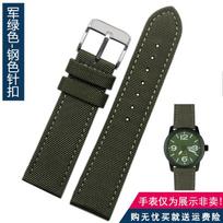 For Omega Seiko Casio Tissot Watch Strap 19mm 20mm 22mm 23mm 24mm Nylon Leather Wrist Band Men's Waterproof Canvas Bracelet Belt 18mm black