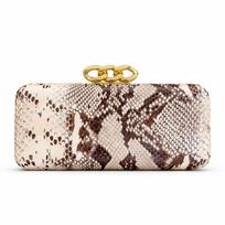 Vintage Snake Print Clutch Bag For Women Luxury Brand Handbags Elegant Serpentine Crossbody Bags Chain Party Clutch Purse