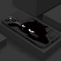Cute Cat Silicone Case For Samsung A56 5G Fundas Samsung Galaxy S25 S24 S23 Ultra A54 S22 Plus A34 A33 S21 FE A36 A35 A55 Cover S23 FE white