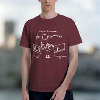 2026 New Model Unisex Vibrant Yellow Graphic Tshirt With Math Equation Waveform Design Casual Short Sleeve Summer Tee Unisex Clothing S