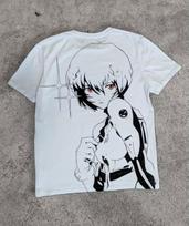 2026 New Neon Genesis Evangelion Rei Ayanami Printed Short Sleeve T-shirt Men's and Women's T-shirt Men's Top Sports T-shirt Tee 4XL