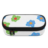 Pencil Bag Roomy Interior 300D Polyester Zipper Closure with Mesh Pocket Removable Divider and Pen Slots for School and Study One Size