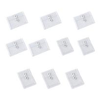 10Pcs Small File Storage Bag Waterproof Clear Plastic Document Pouches with String Closure For Receipt Document Paper