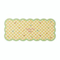 Gingham Desk Mat Wavy Edge Table Blotter Table Cushion Mouse Pad  Home M-Style 3