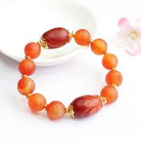 2026 Old Materials Red Agate as Right Rain Bracelet Jewelry Factory Live Delivery S2042111