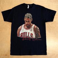 Vintage 90s Dennis Rodman T-Shirt Unisex White Retro Style M beige