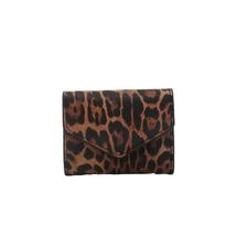 Korean Style Envelope Clutch Bag Elegant Coin Purse Portable Leopard Short Wallet  Gift