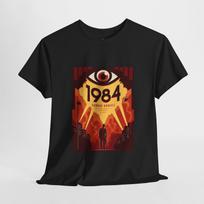 1984 T-Shirt George Orwell Big Brother Eye Dystopian City Book Tee S-5XL XXXL