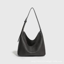 Lunch Box, Vegetable Basket, Water Bucket Bag, Women's New Large Capacity Soft Leather Single Shoulder Crossbody Commuting Bag
