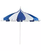 Sodo skėtis 245 cm MINOA Baltas/mėlynas