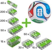 WAGO 221 PROFI-SET Terminal Block Kit + Adidas FIFA World Cup 26™ Ball 887-1205 | 4066966903942