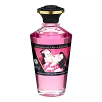Shunga Raspberry Feeling, 100 ml afrodiziakinis šildantis aliejus