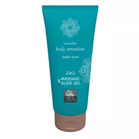 Hot Shiatsu Amber Scent, 200 ml masažo gelis - lubrikantas
