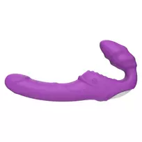 Dream Toys Double Dipper vibruojantis strap-on be dirželių