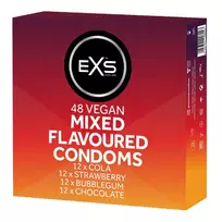 EXS Condoms Mixed Flavoured, 48 vnt. prezervatyvų rinkinys