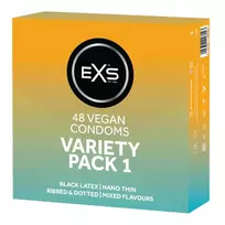 EXS Condoms Variety Pack 1, 48 vnt. prezervatyvų rinkinys