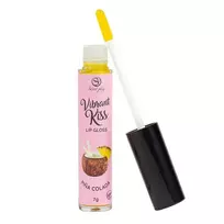 Secret Play Vibrant Kiss Pina Colada, 7 g lūpų blizgesys oraliniam seksui