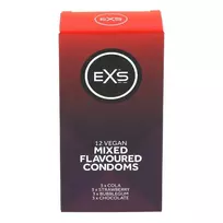 EXS Condoms Mixed Flavoured, 12 vnt. prezervatyvų rinkinys